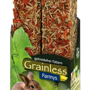 Finale Aktion Sparpaket 2 x 140 g JR Farm Grainless Farmys Wildsamen Distelblüte Nager Snack
